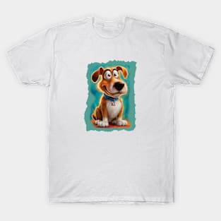 Cute Cartoon Style Puppy T-Shirt